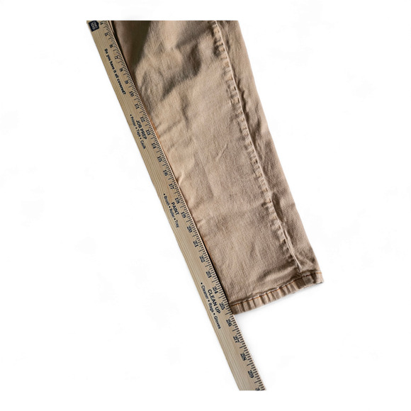 Asos Women's Vintage Wash Peach Straight Leg Tapered Ankle Jeans Size 26 EUC - Picture 5 of 6